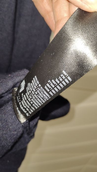 Sweter Uniqlo r. L granatowy 100% wełna