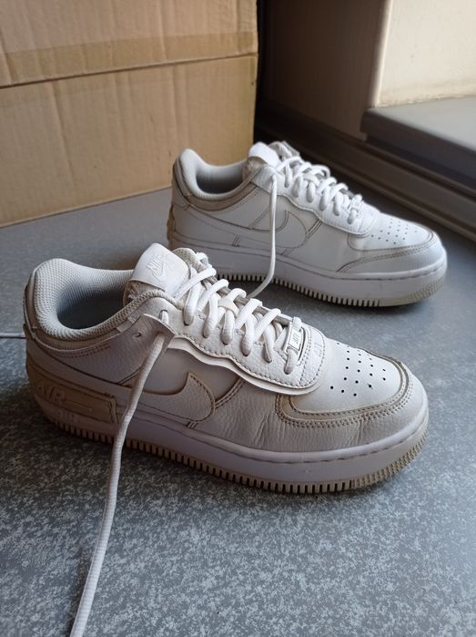 Кросівки шкіряні Nike Air Force 1 Shadow White -38.5р