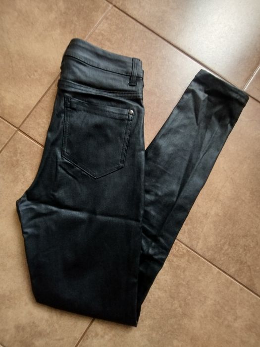 Spodnie skórzane S