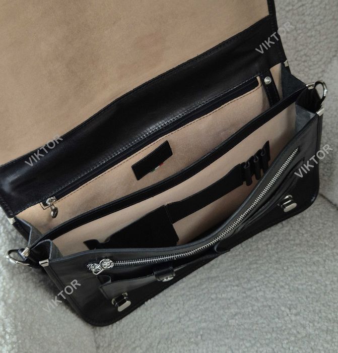 Мужская кожаная сумка портфель VERA PELLE. Италия