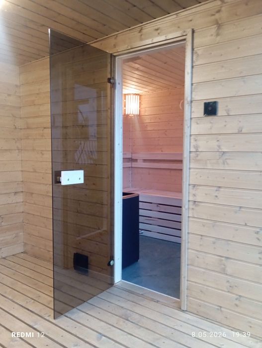 Sauna ogrodowa z miejscem na jakuz zi
