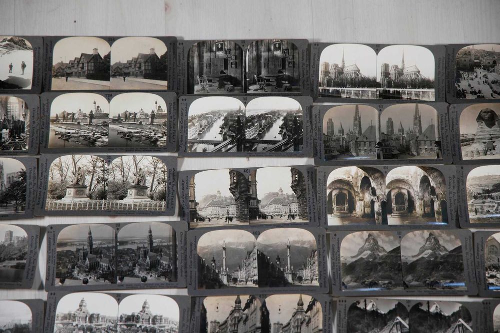 83 estereoscopias da Keystone View Company (E.U.A.). Década de 1930.