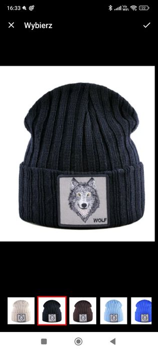 Hit czapka beany fuksja granat czarna unisex