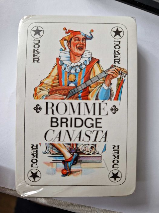 Dwie talie kart nowe Romme bridge canastra