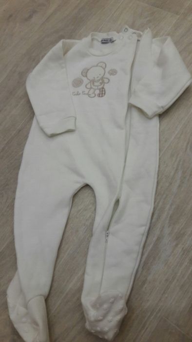 Человечек утепленный трикотажный на байке слип,комбинезон