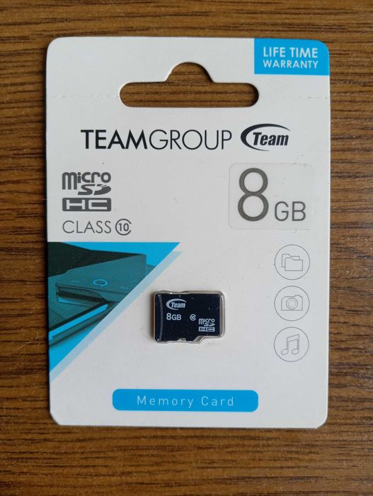 Карта пам`ятi MicroSDHC 8GB Class10 Team (TUSDH8GCL1002) НОВА