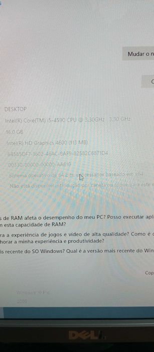 Computador HP ProDesk I5 4590