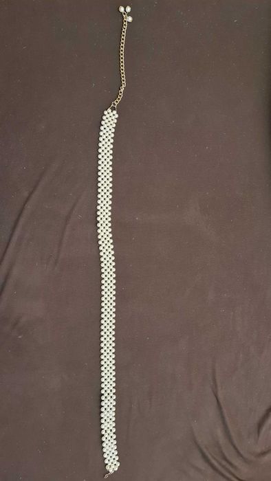 Pasek do sukienki z pereł