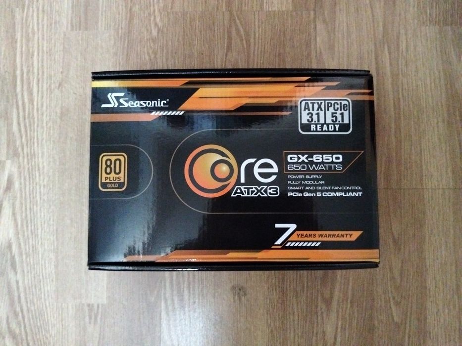 Seasonic Core GX-650 650W 80+ Gold ATX 3.1 Ready (Na Caixa Original)