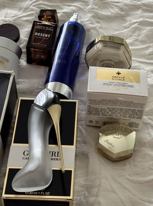 Lote de Frascos de creme e Perfume Vazios Originais - Coleção e Decoração