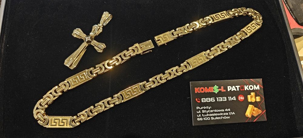 Łańcuszek 585 w 211gr stan jak nowy..PAT-KOM..