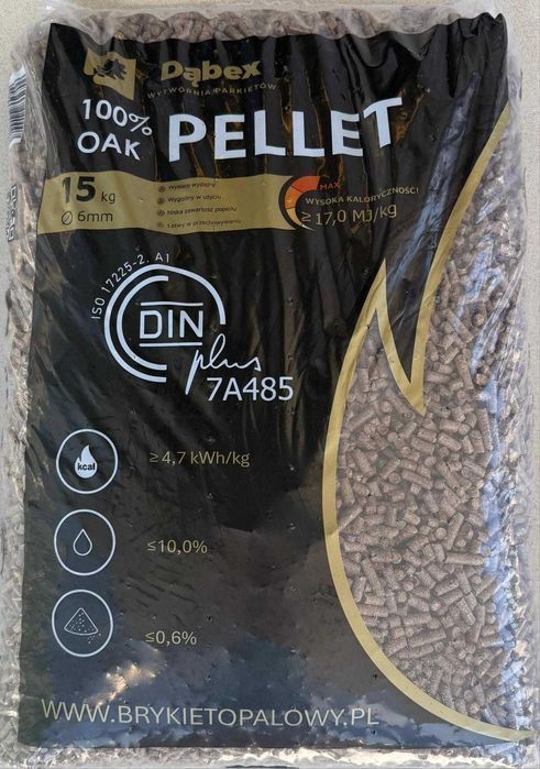 pellet liścisaty drzewny Dąbex