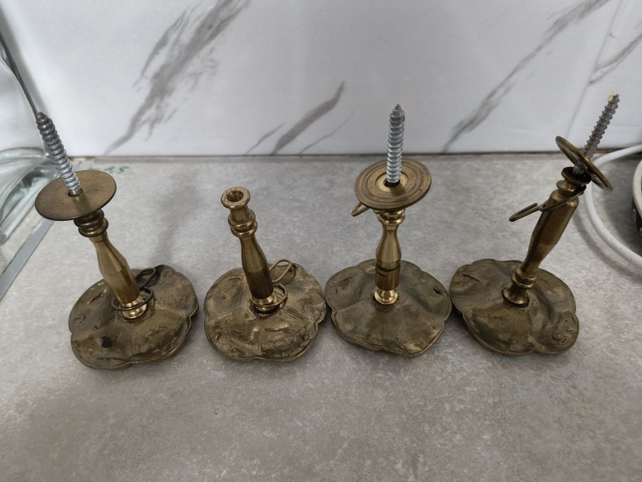 Rozety do firan mosiądz