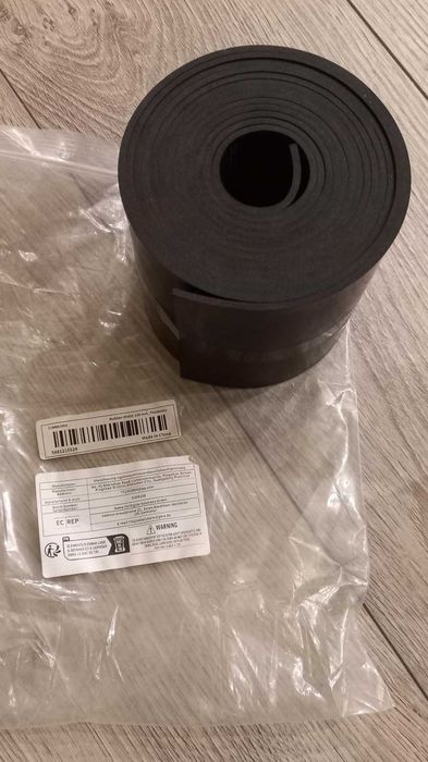 2 Tiras Borracha Neoprene 3mx10cm-3mm Espessura Acabamento Óxido Preto