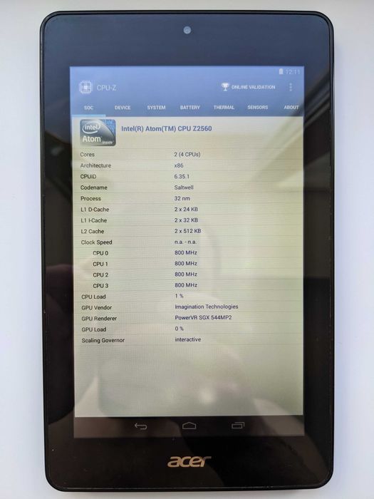 Планшет Acer Iconia One 7 B1-730HD