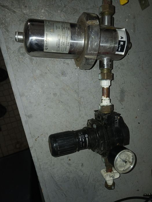 Suporte de filtro inox com regulador