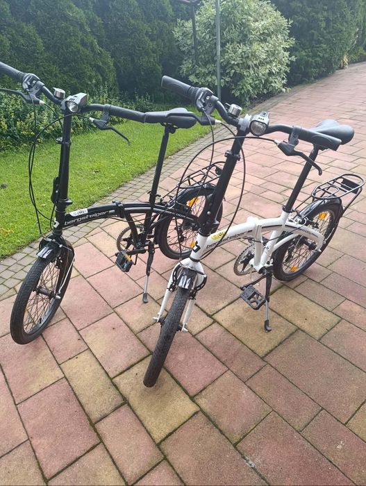 Rowery składane Bergsteiger 20" – miejskie, Czarny / Biały