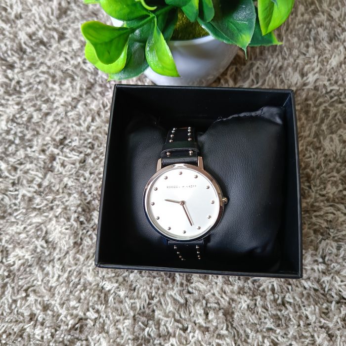 Nowy zegarek damski Rebecca Minkoff skórzany pasek