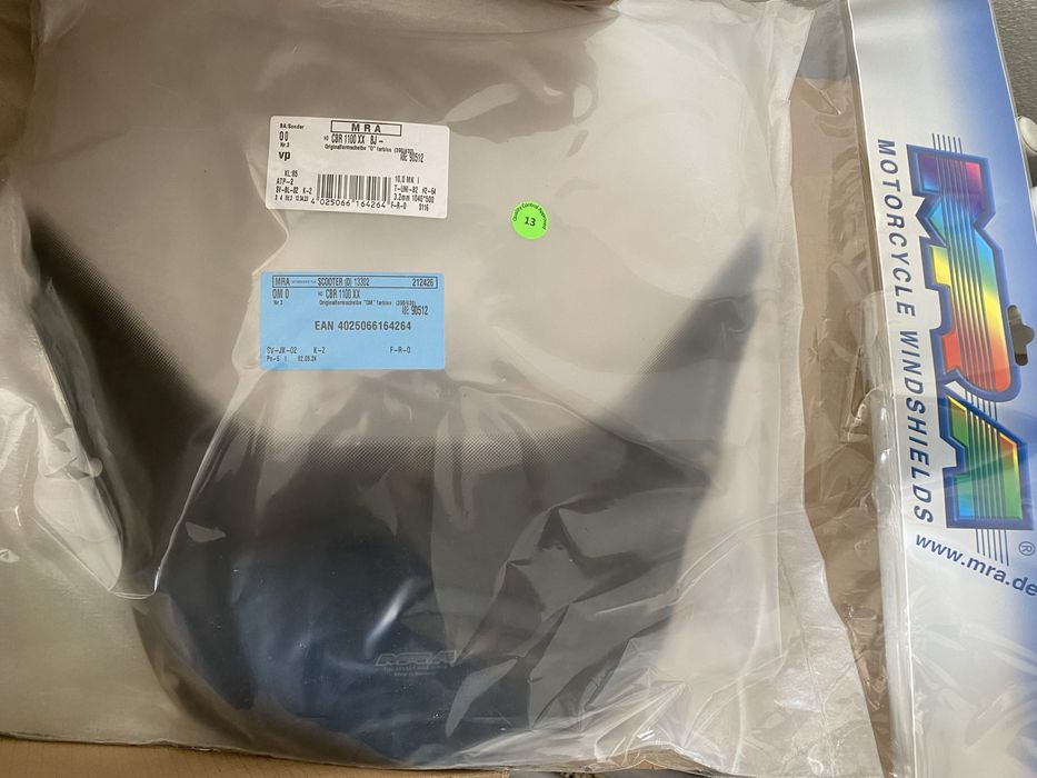 Viseira “MRA” NOVA para CBR 1100 XX