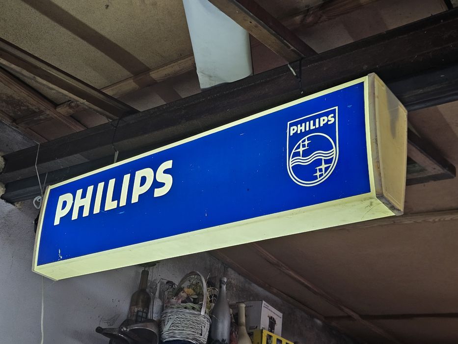 Szyld sklepowy Philips logo! Vintage