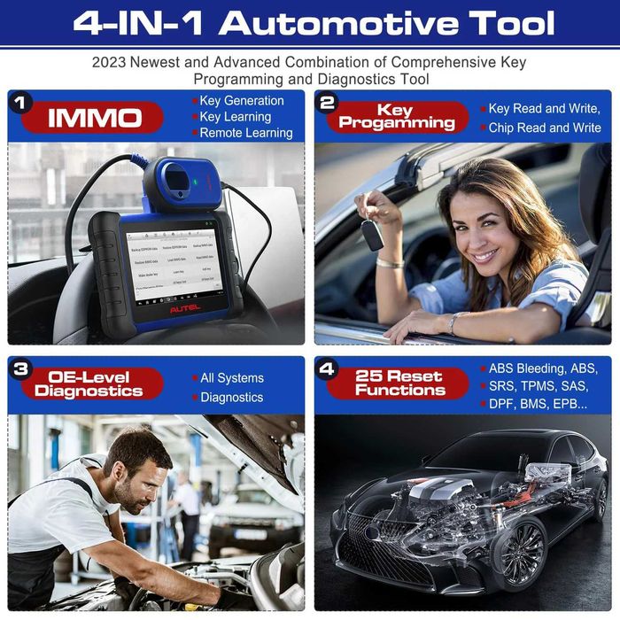 Autel IM508S Máquina OBD Programação IMMO Chaves + Diagnóstico (NOVO)