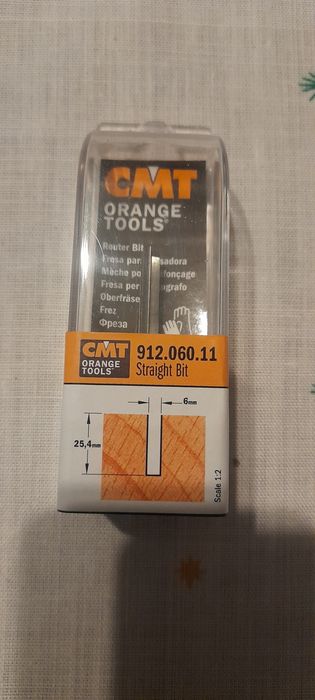 CMT Frez prosty do drewna VHM 6 mm trzpień 8 mm RH 912.060.11