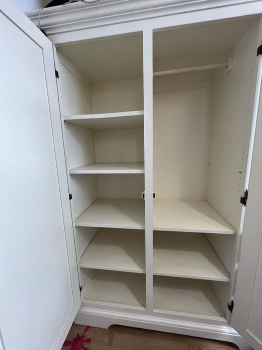 Szafa dziecieca, drewniana biała, kremowa. Nie Ikea