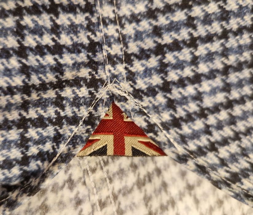 Koszula marki Original Italian Fabrics cotton 100 % kratka długi rękaw jak nowa