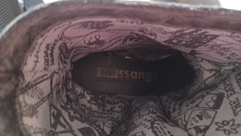 Botas Pretas - Missanga - Pele - Senhora - 36