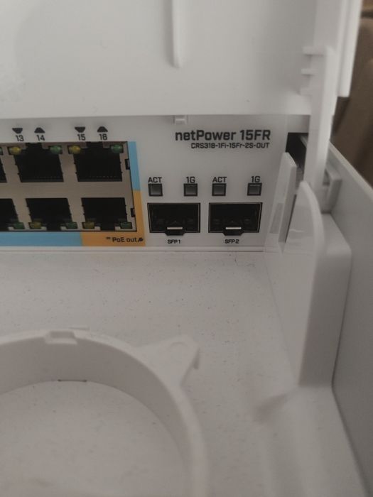 Комутатор MikroTik netPower 15FR (CRS318-1Fi-15Fr-2S-OUT)