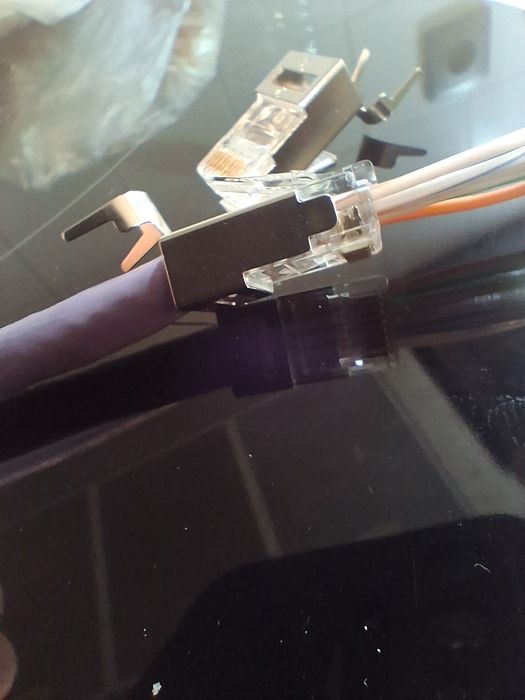 Ficha RJ45 Cat6 23 AWG Pass Through