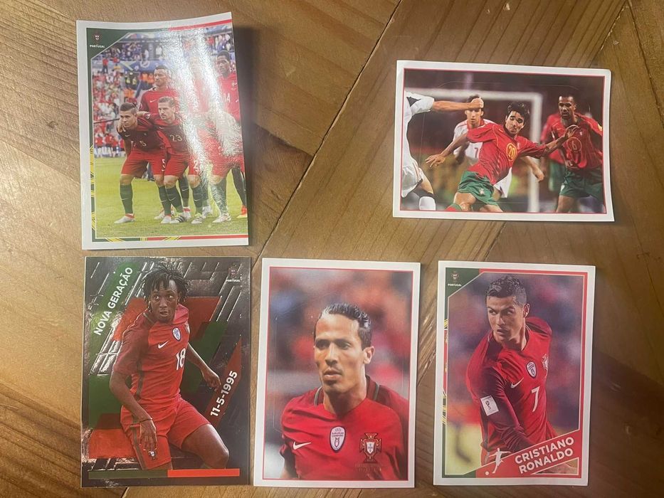 5 Cromos "Fome de Vencer" (Continente - Panini)