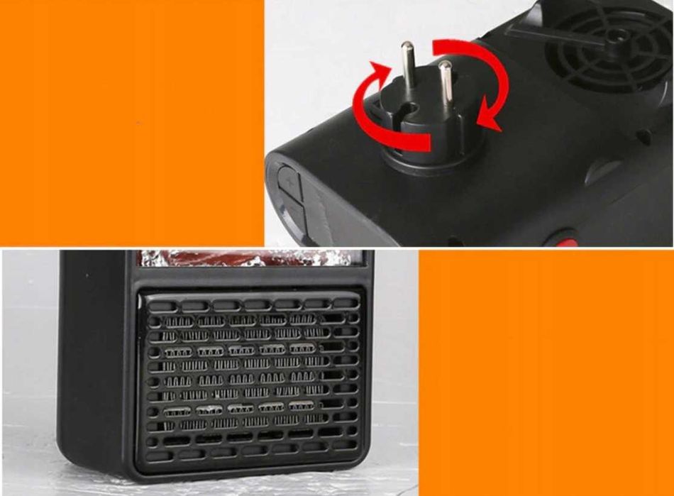 портативный обогреватель с имитацией камина Flame Heater 900W