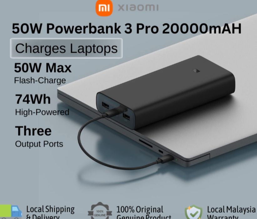 Powerbank Xiaomi Mi 50w Pro 20000mah