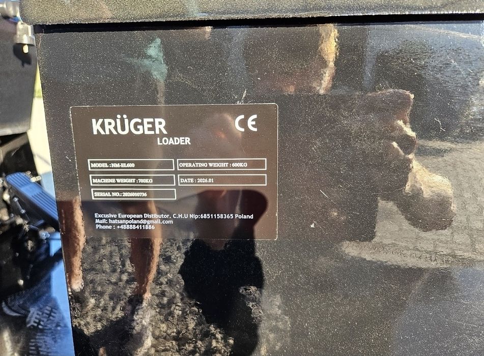 Miniładowarka elektryczna KRUGER EL-600 4x4 , wielofunkcyjna