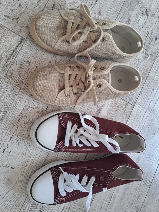 2 pary NOWYCH butów, rozmiar 39, trampki House