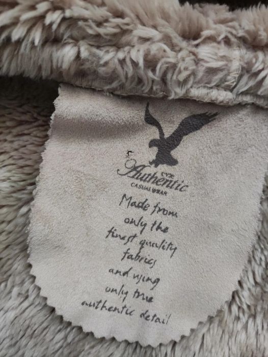 Ciepły wygodny kożuszek damski 42 XL beżowy Authentic