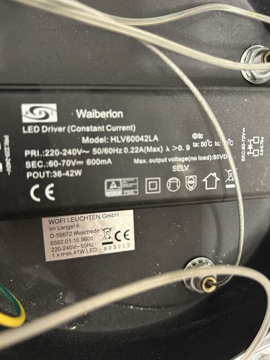 Lampa wisząca Wofi 60cm