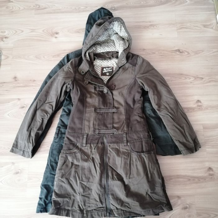 Parka zima wiosna odpinane ocieplenie z kapturem firma Blue Collection