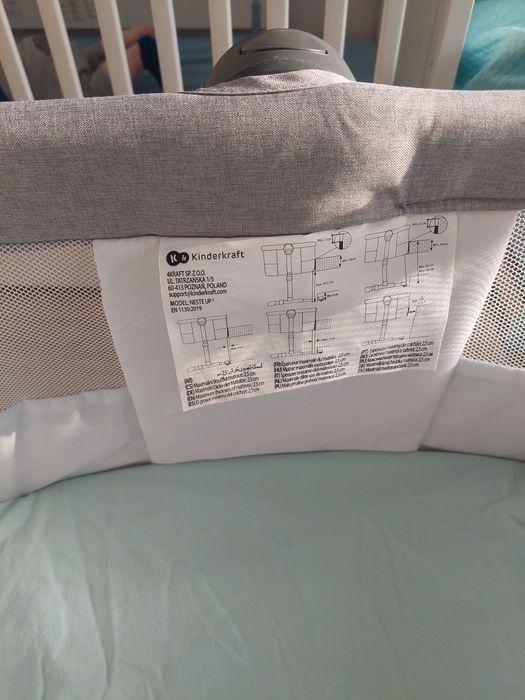 Łóżeczko dostawne kinderkraft neste up po jednym dziecku