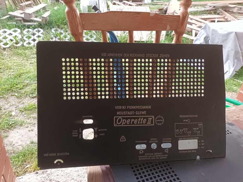 Radia lampowe tylnie scianki