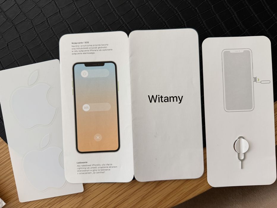 Kluczyk igła do SIM iPhone Apple / SAMSUNG/ Mi/ Pixel + Naklejki + instrukcja NOWE
