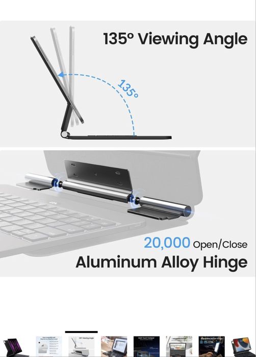 Чехол-клавиатура Apps2Car черный (для iPad Pro и iPad Air, 11 дюйма)