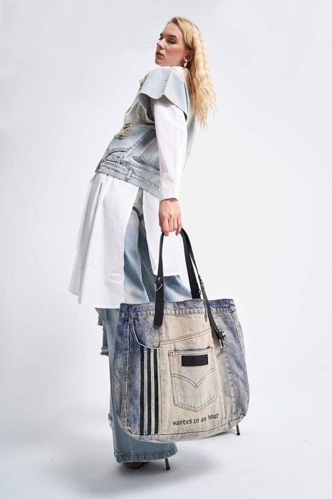 Dżinsowa Torebka Tw3