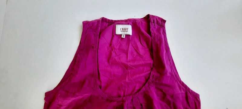 BEZ WAD Tunika ciążowa Carry rozmiar S/36 z kieszeniami fuksja #909