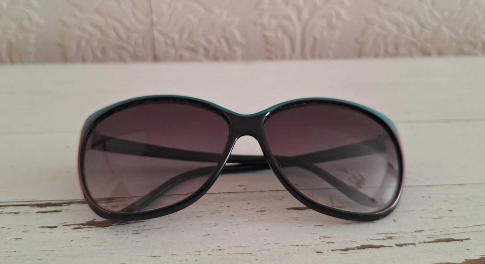 Prawdziwy Vintage unikatowe duże okulary przeciwsłoneczne kolorowe