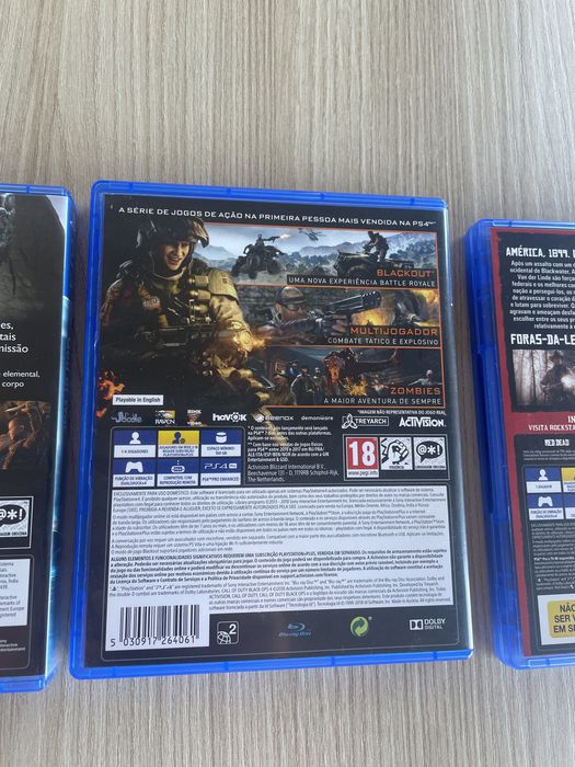 Jogos PS4 - God of War, Black Ops 4, Red Dead Redemption