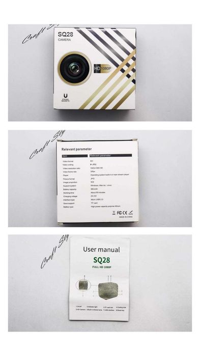 Action Cam/Mini Camera SQ28 Full HD 1080P a Prova de Agua| NOVA