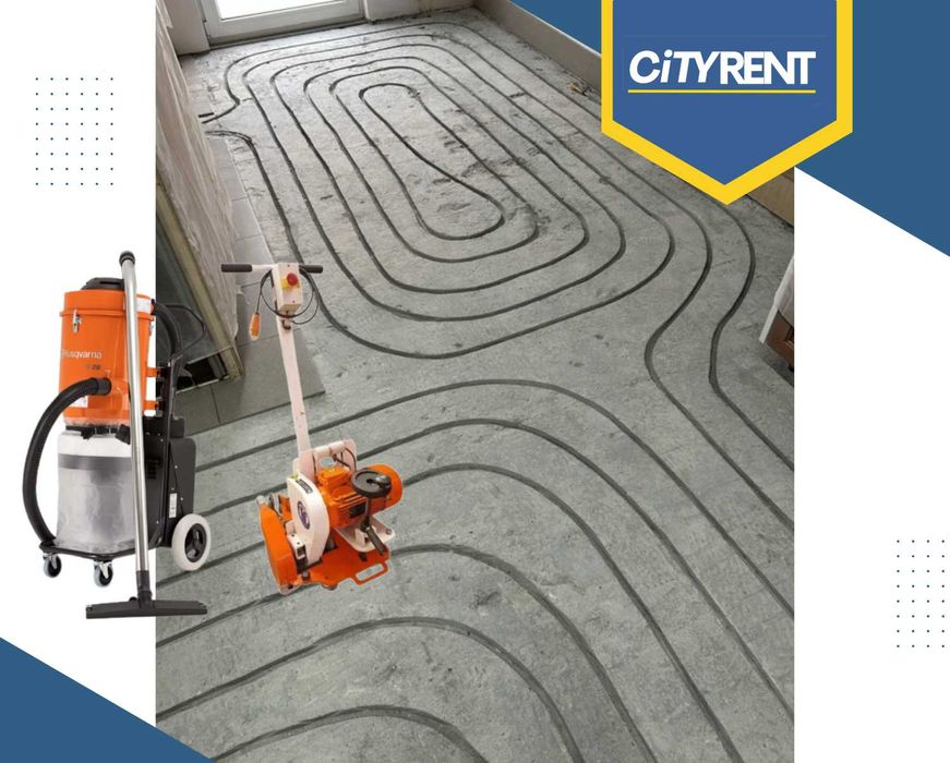 Wynajem frezarki do ogrzewania podłogowego +odkurzacz | Chojnice