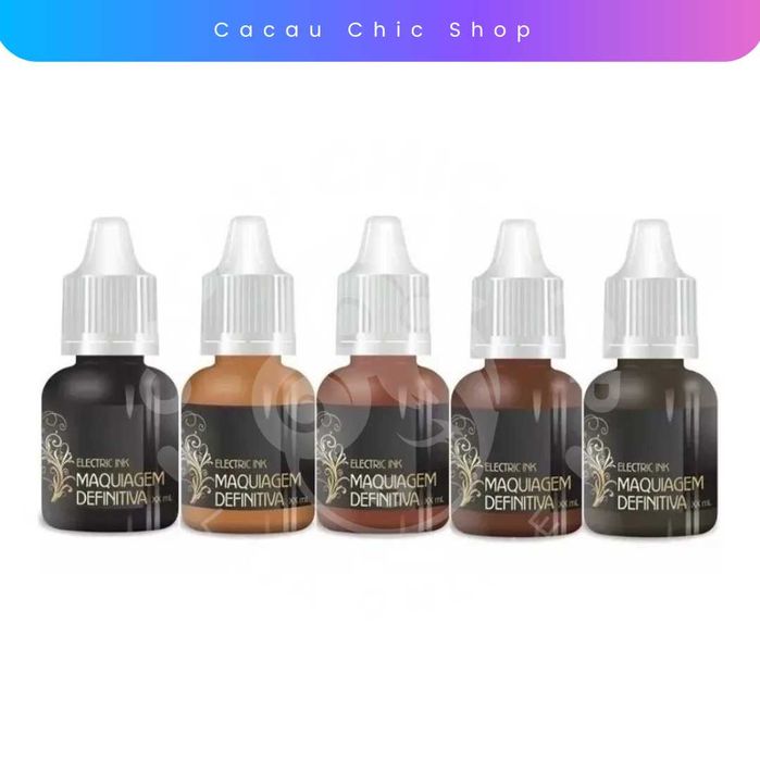 Kit 5 Pigmentos Electric Ink 8ml / Micropigmentação E Microblading